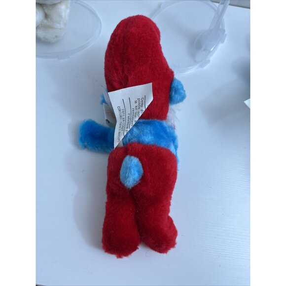 Papa Smurf Vintage 1981 7” Stuffed Plush Wallace Berrie & Co GANZ Peyo - Picture 3 of 10